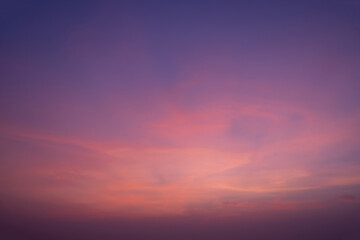 Wall Mural - a beautiful sky with a pinkish hue. purple sky background at sunset time.