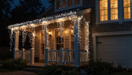 old house in the night