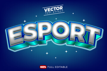 Wall Mural - 3D esport text effect