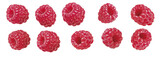 Himbeeren, unterschiedlich geneigt