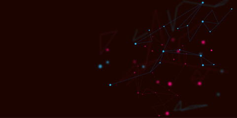 Vector Technology Network Background.