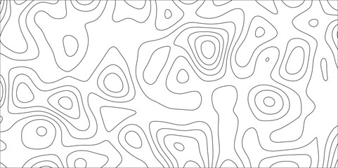 Fototapete - Topographic map background with geographic line map. Modern design with White topographic wavy pattern. Concept of a conditional geography scheme. White wave paper curved reliefs.	
