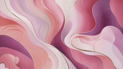 Wall Mural - Beautiful abstract pink wallpaper