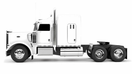 Truck template isolated on white background vector image