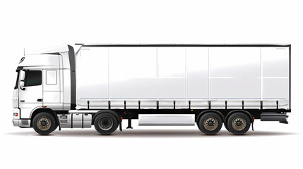 Truck template isolated on white background vector image