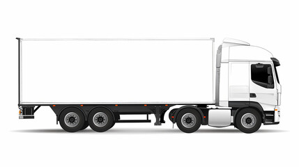 Truck template isolated on white background vector image