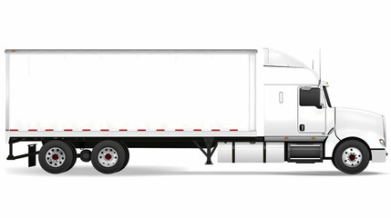 Truck template isolated on white background vector image