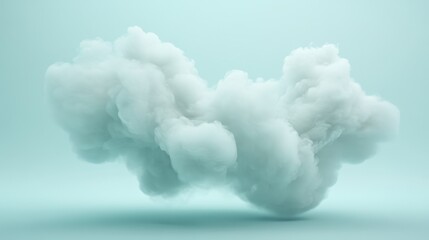 Canvas Print - a cloud of white smoke is floating in the air