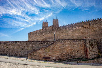 Wall Mural - Sigüenza Castle, Guadalajara, Castilla-La Mancha, Spain, with its walls and crenellated towers in daylight