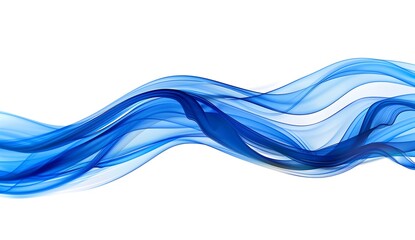 Wall Mural - Abstract Blue Wave Background