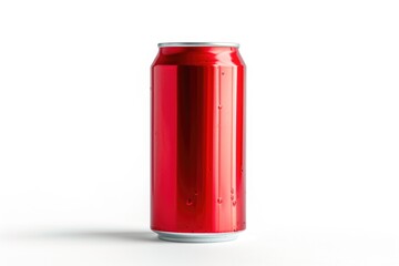 Poster - A can of soda sitting on a clean white background, perfect for packaging or advertising designs