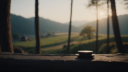 Wall Mural - morning in the mountains