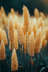 Poster - A field of tall grasses swaying in the wind, with the whispers of the wild heard in every rustle,