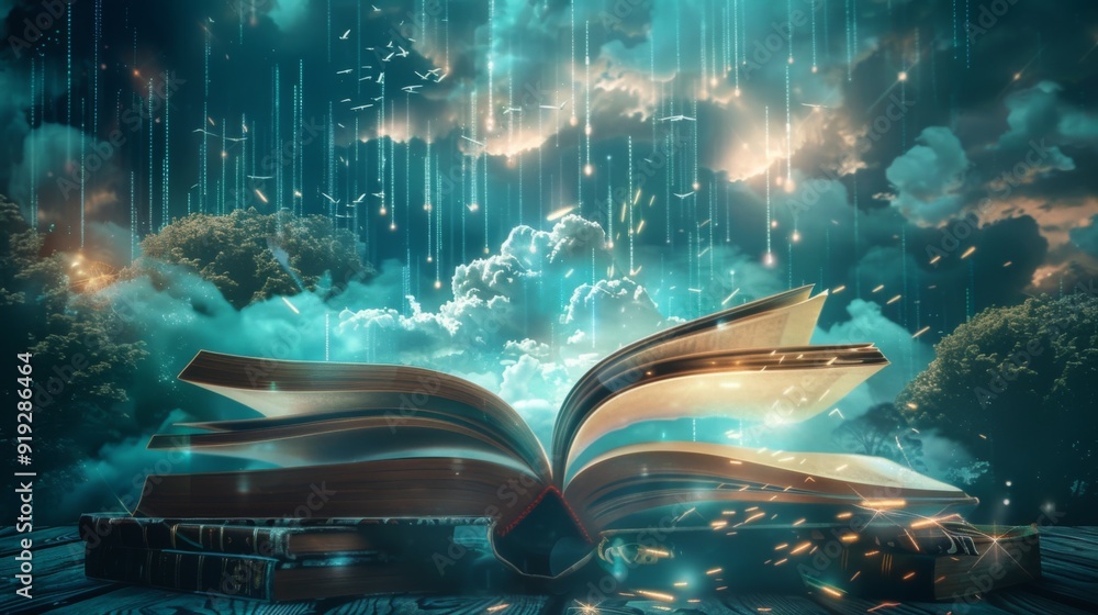 The concept of digital storytelling with virtual books and multimedia ...