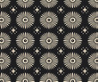 Dotted line geometric seamless pattern vector image