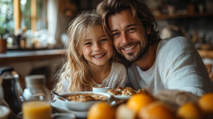 Wall Mural - The table is filled with various dishes, including bowls, cups, and oranges