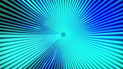 Wall Mural - abstract blue particle lines or neon stripes. endless futuristic wormhole tunnel in space. looped ba