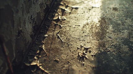 Canvas Print - Close-up of a wall with multiple nails, often used in DIY or repair scenes