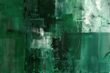 Wall Mural - close up horizontal image of a green abstract textured wallpaper background