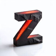 Wall Mural - z letter in lava style