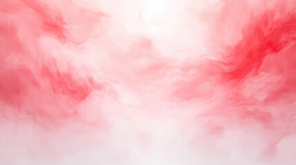 Wall Mural - A red and white background with a red cloud in the middle