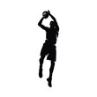 © Infinityart - Simple basketball player silhouette vector
