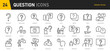 © iiierlok_xolms - Question web icons in line style. Question mark, insecure person, confused, quiz question, collection. Vector illustration.