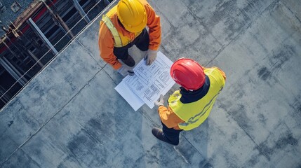 Wall Mural - generate a photo realistic image of workers conducting a mock safety inspection, with inspection che