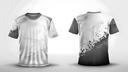 t shirts on white background