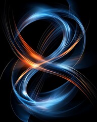 Wall Mural - Ethereal abstract shapes with holographic reflections, organic symmetry, and a futuristic alien influence, meticulously crafted for sci-fi visuals, copy space for text, more clarity with clear light