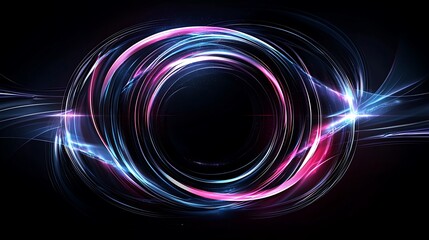 Wall Mural - Ethereal holographic shapes with organic elements, perfectly symmetrical, reflecting light in a futuristic alien design, ideal for modern visuals, copy space for text, more clarity with clear light
