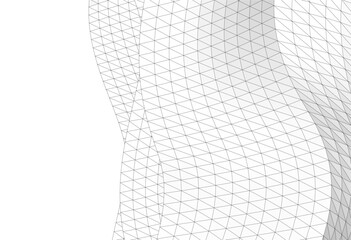Wall Mural - abstract linear design vector drawing