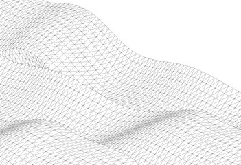 Wall Mural - abstract linear design vector drawing