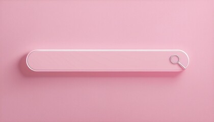 minimalist search bar design on a soft pink background, ideal for web and app user interface concept