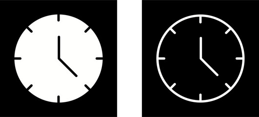 Wall Mural - Clock Vector Icon