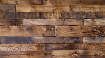 Wall Mural - light wooden background made of boards, rustic wood texture
