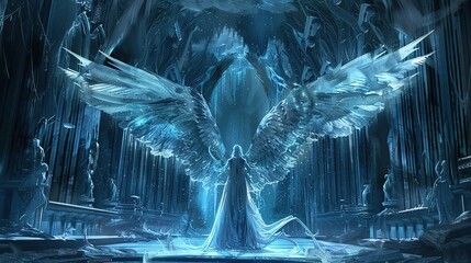 Poster - Frozen Angel in a Crystalline Palace