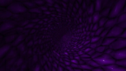 Wall Mural - purple scales swirl tunnel 4k loop features movement into a tunnel that looks to be covered in purpl