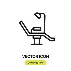 Fototapete - Chair icon vector. Linear-style sign for mobile concept and web design. Chairsymbol illustration. Pixel vector graphics - Vector.	
