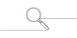 © Line emotion - One continuous line illustration of magnifying glass. Continuous line drawing of magnifying glass lens.Magnifying glass search symbol isolated vector illustration, magnifying glass in continuous One.