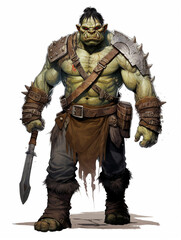 Wall Mural - Full body of Orc warrior