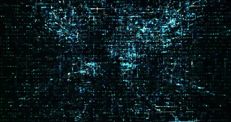 Wall Mural - abstract digital network data background, 3d rendering video digital graphic abstraction design vide