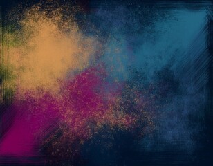 Wall Mural - colourful grunge background. dust overlay and distress background with scratches. artistic dark mess
