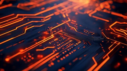 Abstract computer motherboard technology background, used in the description of technological processes, science, and education.