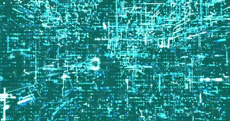 Wall Mural - abstract digital network data background, 3d rendering video digital graphic abstraction design vide