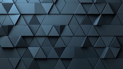 Wallpaper with triangular, black blocks on a polished, semigloss wall background.