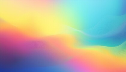 Wall Mural - multicolored abstract blurred gradient mesh background in bright rainbow. colorful hologram fairy ma