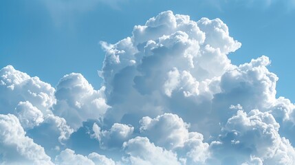 Wall Mural - Clouds in the blue sky as a backdrop