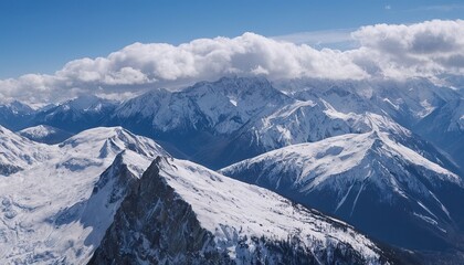 Wall Mural - Aerial view of Himalaya range with mount Everest, Nepal 26