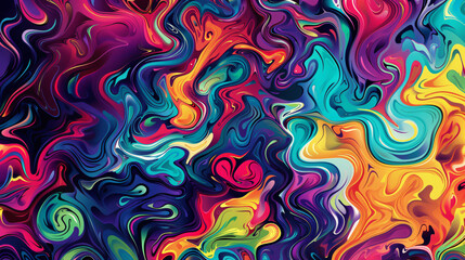 Aufkleber - Abstract background with swirling colors resembling ink or paint blending together